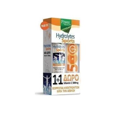 POWER HEALTH HYDROLYTES SPORTS + VITAMIN C 500mg 2 x 20 tabs POWER HEALTH HYDROLYTES SPORTS + VITAMIN C 500mg 2 x 20 tabs