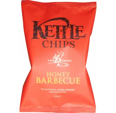 Kettle Chips Ηονευ Bbq & Sea Salt Πατατάκια Τηγανισμένα Στο Χέρι Με Γεύση Μπάρμπεκιου & Μέλι 150g