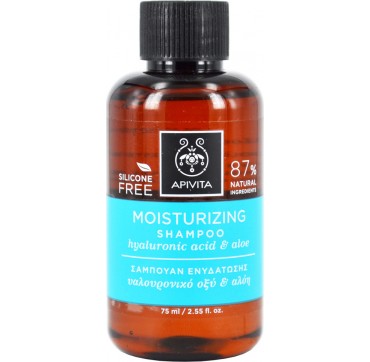 APIVITA Moisturizing Shampoo Σαμπουάν Ενυδάτωσης με Υαλουρονικό Οξύ & Αλόη, 250ml