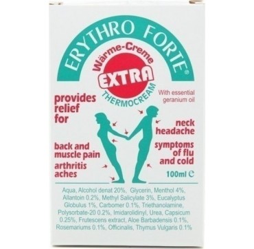ERYTHRO FORTE EXTRA THERMOCREAM 100ml ERYTHROFORTE EXTRA THERMOCREAM 100ml