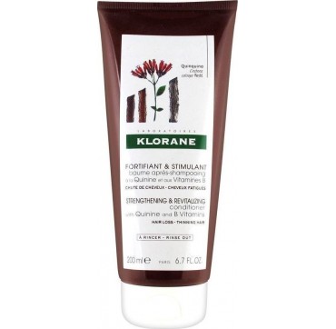 KLORANE BAUME APES SHAMPOOING A LA QUININE ETA AUX VITAMINES B 200ml KLORANE CONDITIONER WITH QUININE & B VITAMINS FOR HAIR LOSS AND THINNING HAIR ΜΑΛΑΚΤΙΚΗ ΚΡΕΜΑ ΓΙΑ ΕΝΔΥΝΑΜΩΣΗ ΚΑΙ ΤΟΝΩΣΗ 200ML
