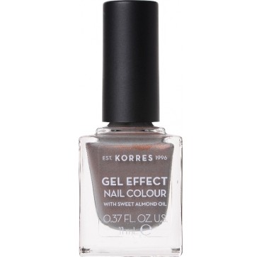 KORRES GEL EFFECT NAIL COLOUR 70 Holographic Ash 11ml KORRES 70 HOLOGRAPHIC ASH GEL EFFECT NAIL COLOUR WITH SWEET ALMOND OIL 11ml