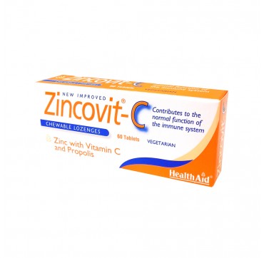 Health Aid Zincovit-c Zinc With Vit C And Propolis 60 Chew.lozenges