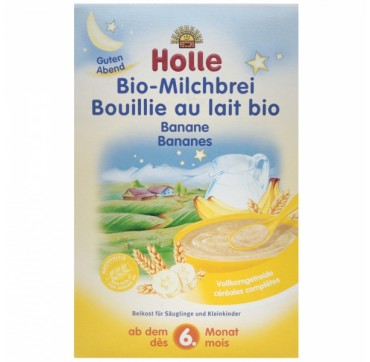 Holle Παιδική κρέμα με Μπανάνα και γάλα 250gr Holle Παιδική κρέμα με Μπανάνα και γάλα 250gr