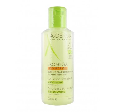A-derma Exomega Gel Lavant Emollient Body And Hair 200ml