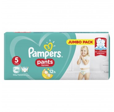 PAMPERS PANTS JUMBO PACK No 5 (12-17 kg) 48τεμ. PAMPERS PANTS JUMBO PACK No 5 (12-17 kg) 48τεμ.
