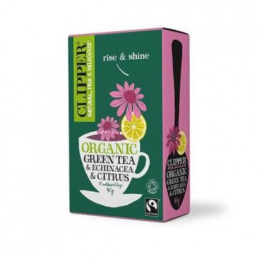 CLIPPER ORGANIC GREEN TEA ECHINACEA & CITRUS 20 ΦΑΚΕΛΑΚΙΑ CLIPPER ORGANIC GREEN TEA ECHINACEA & CITRUS 20x2g