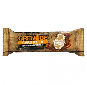 GRENADE CARB KILLA ΜΠΑΡΑ ΠΡΩΤΕΙΝΗΣ ΓΕΥΣΗ CARAMEL CHAOS 60g GRENADE CARB KILLA ΜΠΑΡΑ ΠΡΩΤΕΙΝΗΣ ΓΕΥΣΗ CARAMEL CHAOS 60g