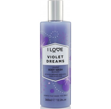 I LOVE COSMETICS SCENTED BODY WASH VIOLET DREAMS 360ml I LOVE COSMETICS SCENTED BODY WASH VIOLET DREAMS 360ml