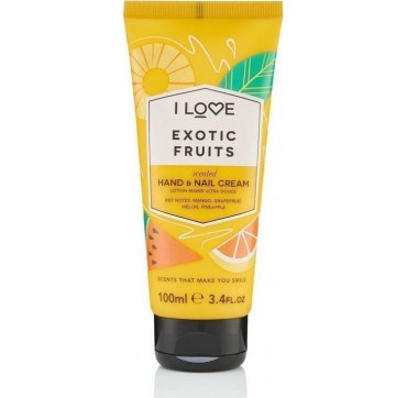 I LOVE COSMETICS SCENTED HAND & NAIL CREAM 100ml I LOVE COSMETICS SCENTED HAND & NAIL CREAM EXOTIC FRUITS 100ml