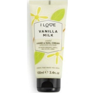 I LOVE COSMETICS SCENTED HAND & NAIL CREAM 100ml I LOVE COSMETICS SCENTED HAND & NAIL CREAM VANILLA MILK 100ml
