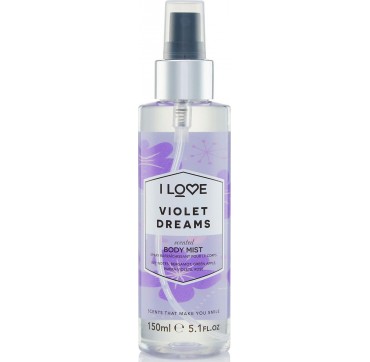 I LOVE COSMETICS SCENTED BODY MIST VIOLET DREAMS 150ml I LOVE COSMETICS SCENTED BODY MIST VIOLET DREAMS 150ml