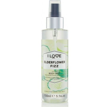 I LOVE COSMETICS SCENTED BODY MIST ELDERFLOWER FIZZ 150ml I LOVE COSMETICS SCENTED BODY MIST ELDERFLOWER FIZZ 150ml