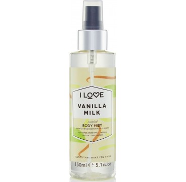 I LOVE COSMETICS SCENTED BODY MIST VANILLA MILK 150ml I LOVE COSMETICS SCENTED BODY MIST VANILLA MILK 150ml