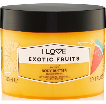 I LOVE COSMETICS SCENTED BODY BUTTER EXOTIC FRUITS 300ml I LOVE COSMETICS SCENTED BODY BUTTER EXOTIC FRUITS 300ml