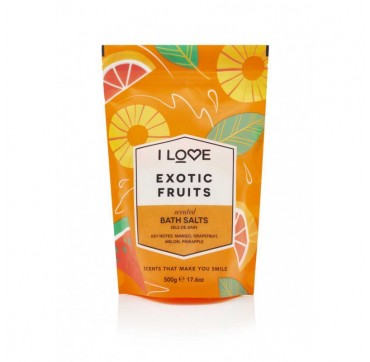 I LOVE COSMETICS SCENTED BATH SALTS 500g I LOVE COSMETICS SCENTED BATH SALTS EXOTIC FRUITS 500g