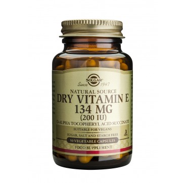 Solgar Vitamin E 200iu 50softgels