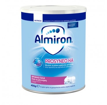 ALMIRON PROSYNEO HA ΕΙΔΙΚΟ ΒΡΕΦΙΚΟ ΓΑΛΑ ΑΠΟ ΤΗΝ ΓΕΝΝΗΣΗ 400g NUTRICIA ALMIRON PROSYNEO HA ΕΙΔΙΚΟ ΒΡΕΦΙΚΟ ΓΑΛΑ ΑΠΟ ΤΗΝ ΓΕΝΝΗΣΗ 400g