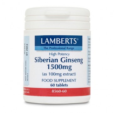 LAMBERTS SIBERIAN GINSENG 1500mg 60tabs LAMBERTS SIBERIAN GINSENG 1500mg 60tabs