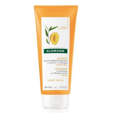 KLORANE NOURISHING CONDITIONER WITH MANGO BUTTER ΓΙΑ ΞΗΡΑ ΜΑΛΛΙΑ 200ml KLORANE NOURISHING CONDITIONER WITH MANGO BUTTER ΓΙΑ ΞΗΡΑ ΜΑΛΛΙΑ 200ml