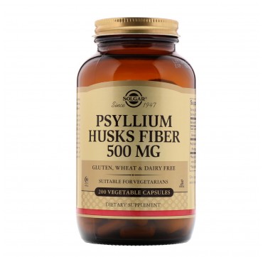 SOLGAR PSYLLIUM HUSKS FIBRE 500MG 200V.CAPS SOLGAR PSYLLIUM HUSKS FIBRE 500MG 200V.CAPS