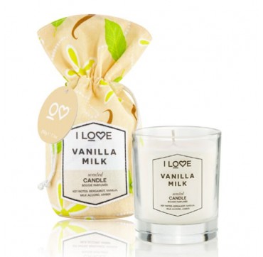 I LOVE COSMETICS SCENTED CANDLE VANILLA MILK 200g I LOVE COSMETICS SCENTED CANDLE VANILLA MILK 200g