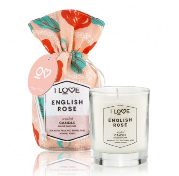 I LOVE COSMETICS SCENTED CANDLE ENGLISH ROSE 200g I LOVE COSMETICS SCENTED CANDLE ENGLISH ROSE 200g