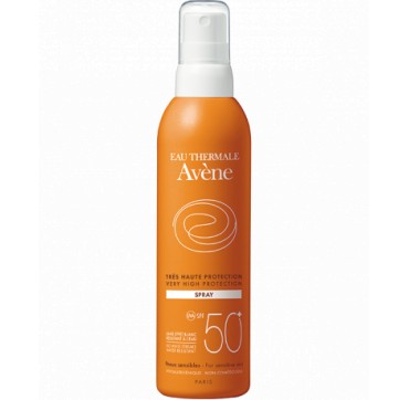Avene Spray Spf50+ Αντηλιακό Για Πρόσωπο Και Σώμα Κατά Της Ξηρότητας 200ml