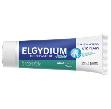 ELGYDIUM ΟΔΟΝΤΟΠΑΣΤΑ GEL JUNIOR ΜΕ ΗΠΙΑ ΓΕΥΣΗ ΜΕΝΤΑΣ 7-12 ΕΤΩΝ 50ml ELGYDIUM ΟΔΟΝΤΟΠΑΣΤΑ GEL JUNIOR ΜΕ ΗΠΙΑ ΓΕΥΣΗ ΜΕΝΤΑΣ 7-12 ΕΤΩΝ 50ml