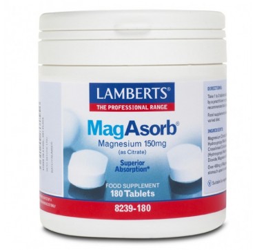LAMBERTS MAGASORB MAGNESIUM 150mg 180tabs LAMBERTS MAGASORB MAGNESIUM 150mg 180tabs