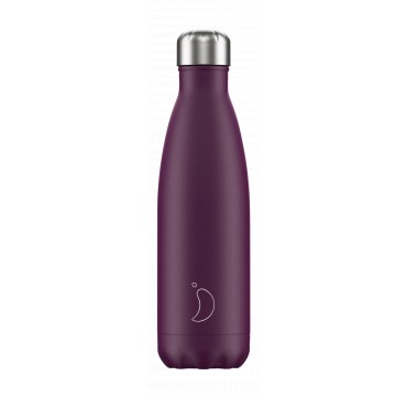 Chilly' s Bottle Purple Matte Edition Reusable Bottle Ανοξείδωτο Θέρμος 500ml