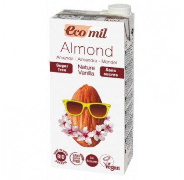 Ecomil Bio Almond Milk Nature Vanilla Ρόφημα Αμυγδάλου Με Βανίλια 1l