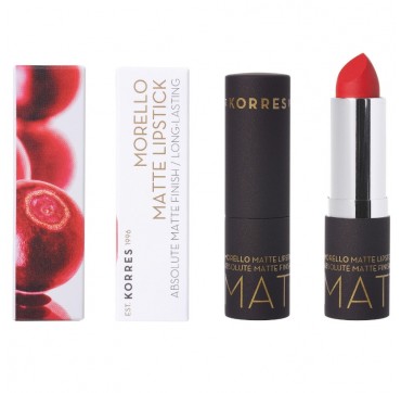 KORRES MORELLO MATTE LIPSTICK 53 SWEET CHILI 3.5gr KORRES MORELLO MATTE LIPSTICK 53 SWEET CHILI 3.5gr