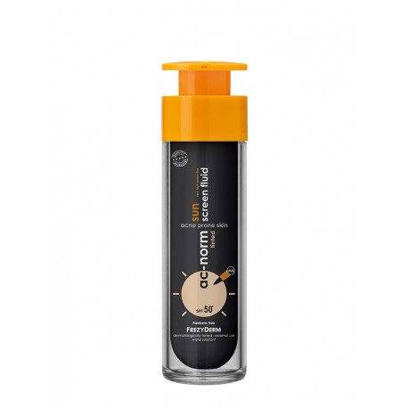 FREZYDERM AC-NORM SUNSCREEN FLUID SUN TINTED SPF50+