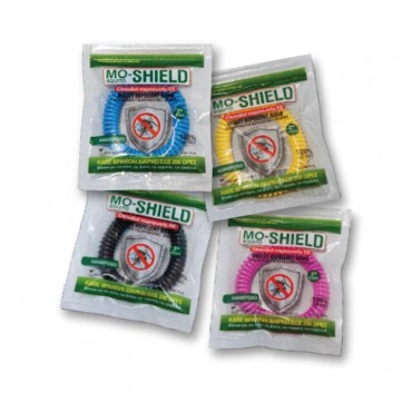VYTE MO FREE INSECT REPELLENT BAND (Ροζ, Κίτρινο, Γαλάζιο, Μάυρο) 1τμχ Menarini Mo Shield Insect Repellent Band (ροζ, Κίτρινο, Γαλάζιο, Μαύρο) 1τμχ