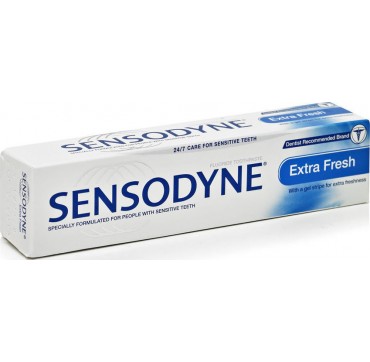 SENSODYNE EXTRA FRESH ΟΔΟΝΤΟΚΡΕΜΑ ΓΙΑ ΕΥΑΙΣΘΗΤΑ ΔΟΝΤΙΑ 100ml SENSODYNE EXTRA FRESH ΟΔΟΝΤΟΚΡΕΜΑ ΓΙΑ ΕΥΑΙΣΘΗΤΑ ΔΟΝΤΙΑ 100ml