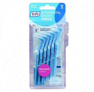 TEPE INTERDENTAL BRUSH ANGLE 0.6mm no3 ΜΠΛΕ 6τμχ TEPE INTERDENTAL BRUSH ANGLE 0.6mm no3 ΜΠΛΕ 6τμχ