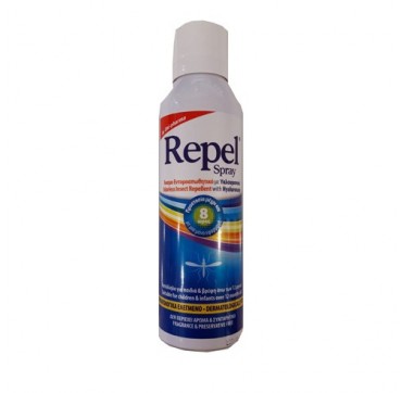 Uni-pharma Repel Spray Άοσμο Εντομοαπωθητικό Με Υαλουρονικό 150ml