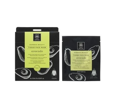 APIVITA EXPRESS BEAUTY TISSUE FACE MASK AVOCADO ΜΑΣΚΑ ΠΡΟΣΩΠΟΥ ΓΙΑ ΕΝΥΔΑΤΩΣΗ & ΚΑΤΑΠΡΑΫΝΣΗ 10ML APIVITA EXPRESS BEAUTY TISSUE FACE MASK AVOCADO ΜΑΣΚΑ ΠΡΟΣΩΠΟΥ ΓΙΑ ΕΝΥΔΑΤΩΣΗ & ΚΑΤΑΠΡΑΫΝΣΗ 10ML
