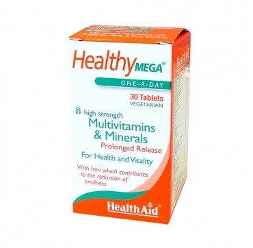 HEALTH AID HEALTHYMEGA MULTIVITAMINS & MINERALS 30V.TABS HEALTH AID HEALTHYMEGA MULTIVITAMINS & MINERALS 30V.TABS
