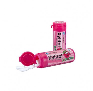 Miradent Xylitol Οδοντότσιχλα Ξυλιτόλης Για Παιδιά Με Γεύση Φράουλα 30 Τσίχλες