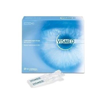 VISMED LUBRICANT EYE DROPS 20 X 0.3ml sodium hyaluronate 0.18% VISMED LUBRICANT EYE DROPS 20 X 0.3ml sodium hyaluronate 0.18%