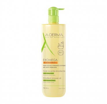 A-DERMA EXOMEGA CONTROL EMMOLIENT SHOWER OIL 750ML A-DERMA EXOMEGA CONTROL EMOLLIENT SHOWER OIL 750ML