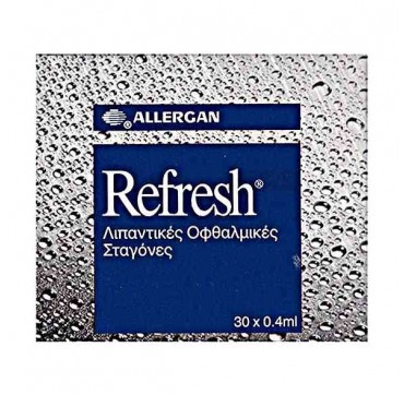 Allergan Refresh Ud Λιπαντικές Οφθαλμικές Σταγόνες 30x0. 4ml
