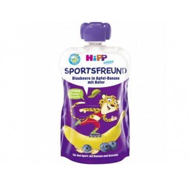 HIPP HIPPIS SPORT BIO ΜΗΛΟ, ΜΠΑΝΑΝΑ, ΒΑΤΟΜΟΥΡΟ ΚΑΙ ΒΡΩΜΗ ΣΕ ΜΟΡΦΗ ΑΠΑΛΟΥ ΠΟΥΡΕ 120G HIPP HIPPIS SPORT BIO ΜΗΛΟ, ΜΠΑΝΑΝΑ, ΒΑΤΟΜΟΥΡΟ ΚΑΙ ΒΡΩΜΗ ΣΕ ΜΟΡΦΗ ΑΠΑΛΟΥ ΠΟΥΡΕ 120G