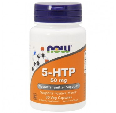 NOW 5-HTP 50MG 30VEG CAPS