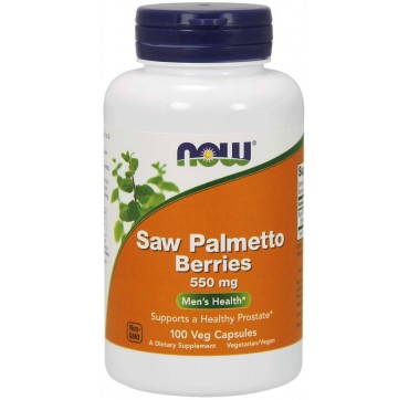 NOW SAW PALMETTO BERIES 550MG 100VEG CAPS NOW SAW PALMETTO BERIES 550MG 100VEG CAPS