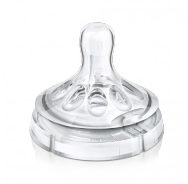 Philips Avent SCF044/27 Θηλή Σιλικόνης Natural 6m+ Γρήγορη Ροή, 2τμχ Philips Avent SCF043/27 Θηλή Σιλικόνης Natural Φυσικό Τάισμα, Μέτρια Ροή με 3 Οπές 3m+, 2 TMX