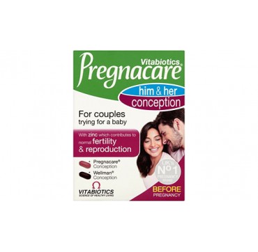 VITABIOTICS PREGNACARE HIS & HER CONCEPTION 60TABS VITABIOTICS PREGNACARE HIS & HER CONCEPTION 60TABS