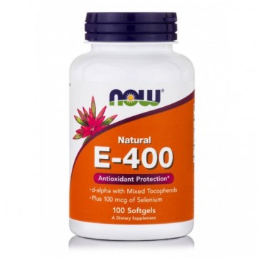 NOW E-400 IU PLUS SELENIUM 100MCG 10SOFTGELS NOW E-400 IU PLUS SELENIUM 100MCG 10SOFTGELS